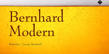 Bernhard Modern Font Poster 1